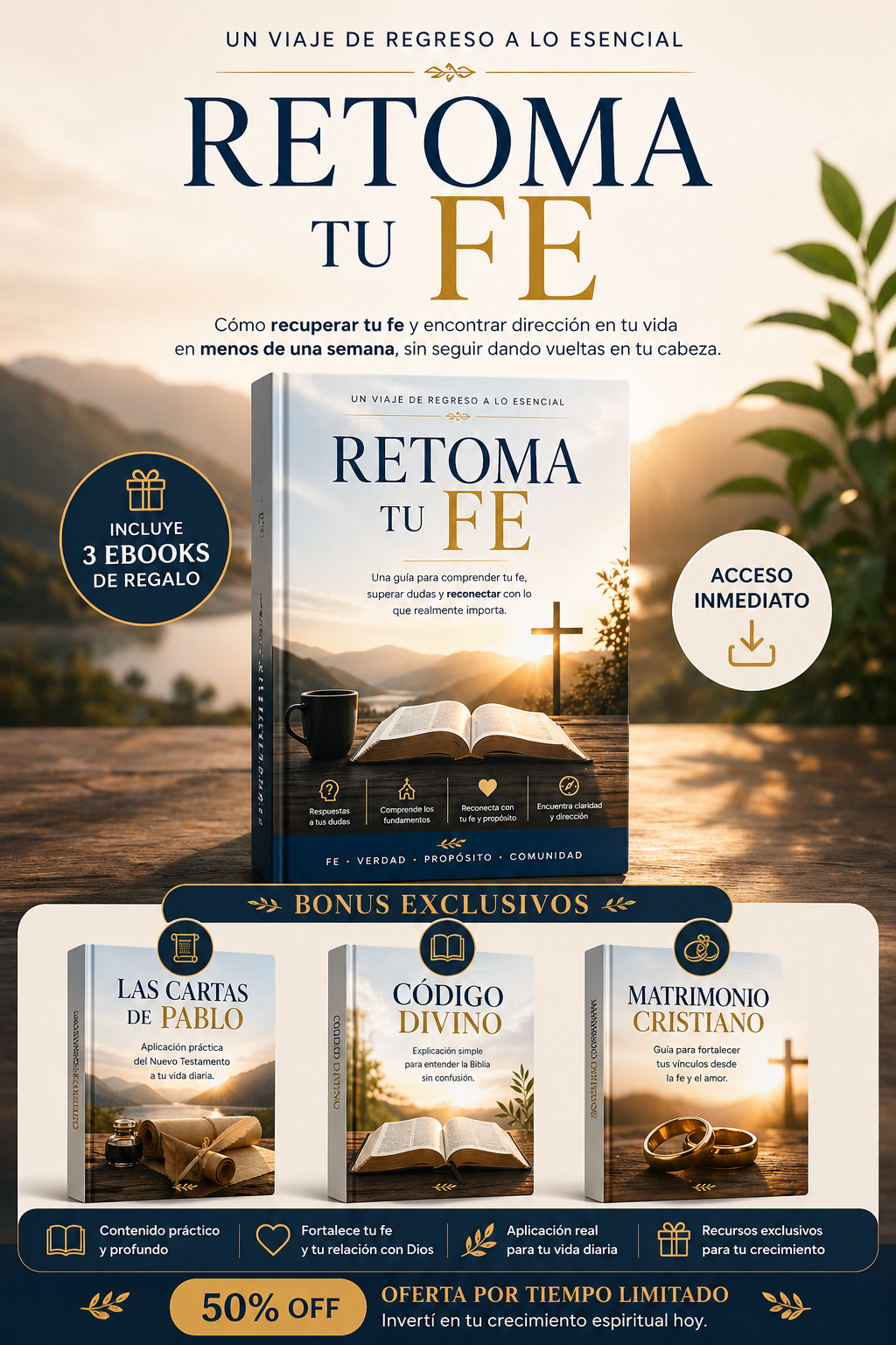 Retoma tu Fe: Recuperá claridad, paz y dirección en tu vida en pocos días